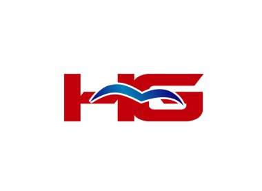  HG harf logo tasarım vektörü