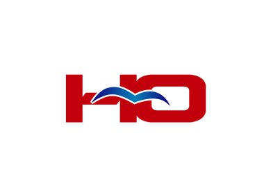 Ho Logo. Vektör grafik marka mektup öğesi