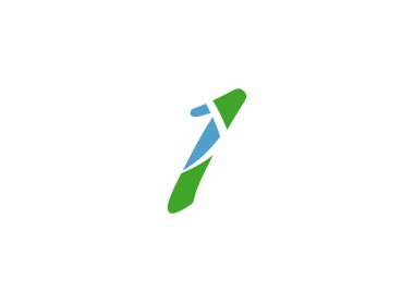 Sayı logo tasarımı. Bir numaralı logosunu görmeniz gerekir. Logo 1 vektör şablonu