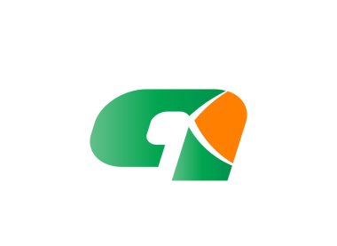 Q harfi logo tasarım şablonu elementleri