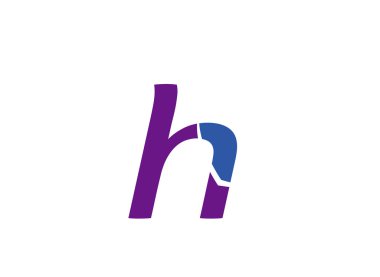 H harfi logo tasarlamak vektör