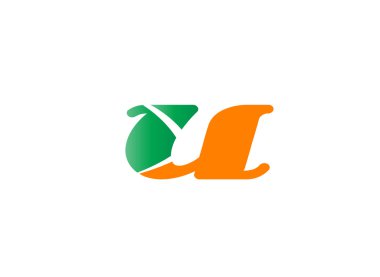 U harfi logo simge tasarım şablonu öğeleri