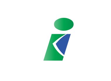 Harf ı logo simge tasarım şablonu öğeleri. Vektör yuvarlak işareti