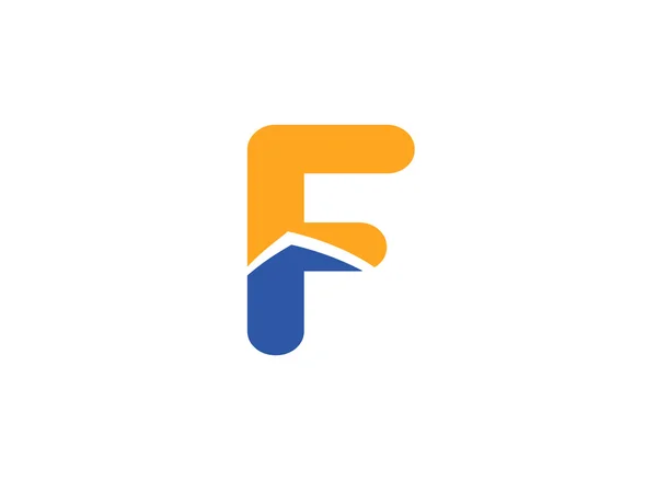 Streszczenie ikona oparte na literę F — Wektor stockowy