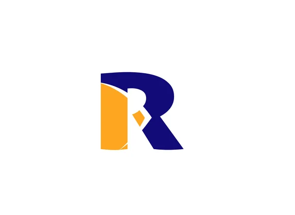 Letra R logo. Logotipo letra R — Vetor de Stock