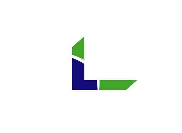 Vectorillustratie van abstracte pictogrammen op basis van de brief L-logo — Stockvector