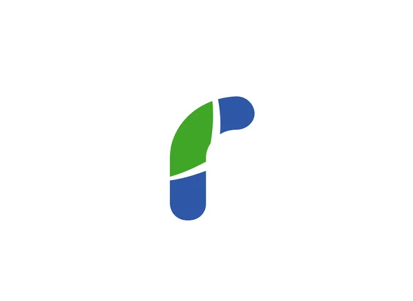 Lettre R Vecteur de conception de logo — Image vectorielle