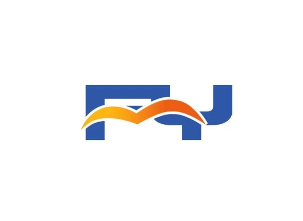 Logo monogramme lettre F et Y — Image vectorielle