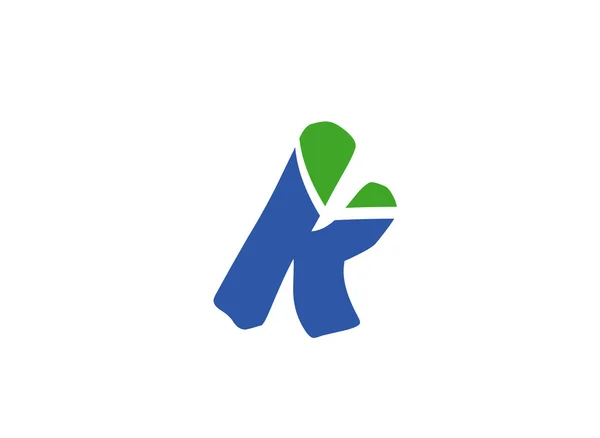 K の文字ロゴに基づく抽象のアイコンのベクトル イラスト — ストックベクタ