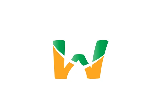 Letter W logo pictogram ontwerp template elementen — Stockvector