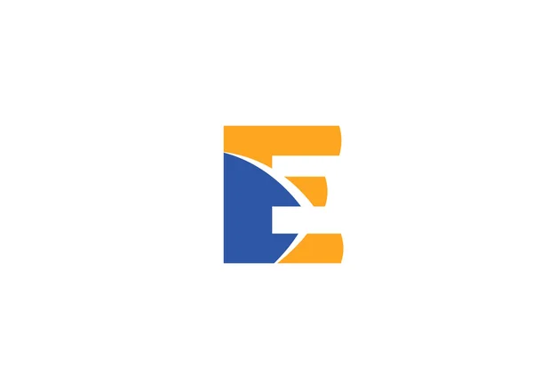 Lettre abstraite E logo icône design — Image vectorielle
