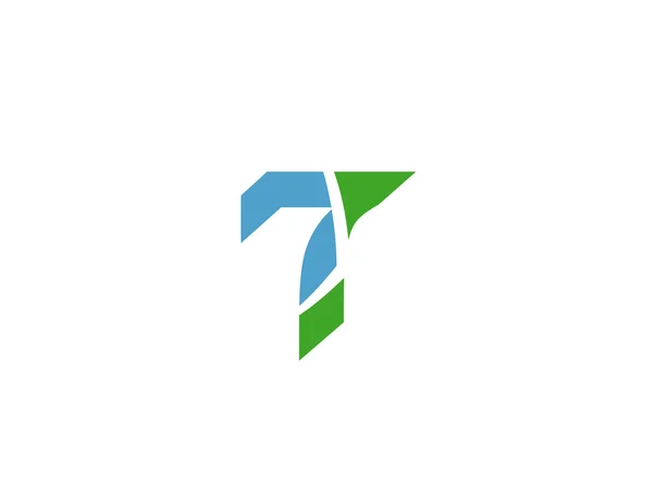 Ikona logo litery T elementy szablonu — Wektor stockowy