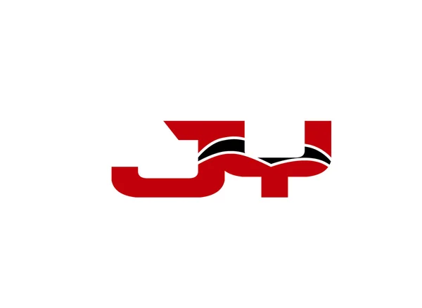 Logo JY. Vetor Gráfico Branding Elemento Carta — Vetor de Stock