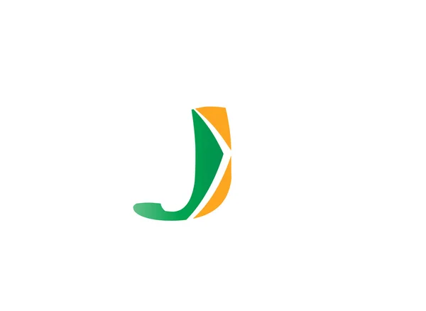 Bokstav J logotyp ikon designmall element — Stock vektor