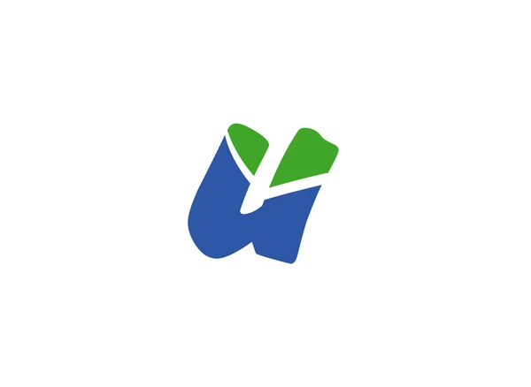 Letra U logotipo símbolo diseño plantilla elementos — Archivo Imágenes Vectoriales