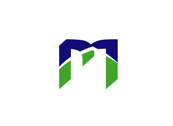 Элементы шаблона логотипа буквы M — стоковый вектор