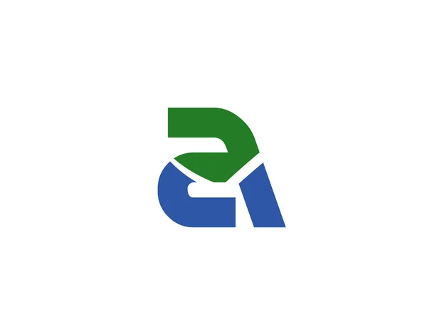 Lettre abstraite Un logo icône design — Image vectorielle