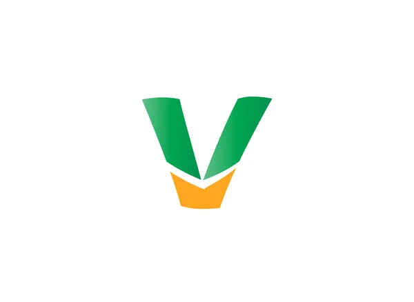 Letra V icono del logotipo elementos de plantilla de diseño — Vector de stock