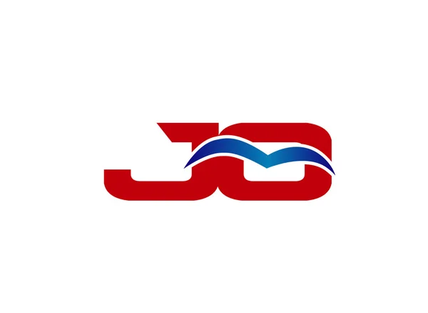 Logo de JC. Elemento de carta de marca gráfica vectorial — Archivo Imágenes Vectoriales