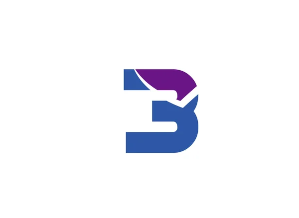 Abstract Number 3 logo Símbolo conjunto de ícones — Vetor de Stock