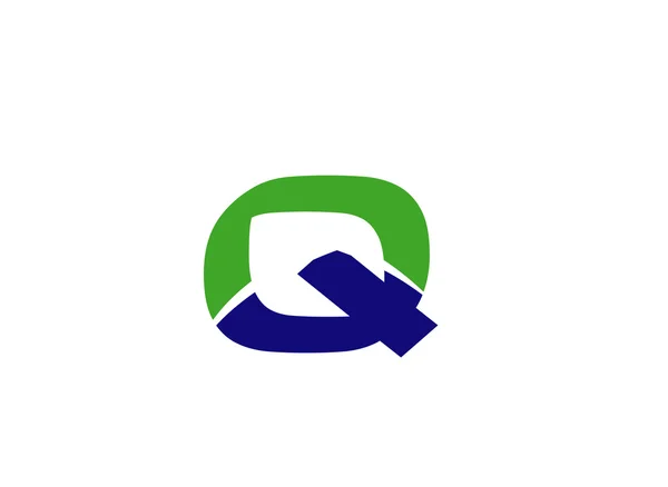 Bokstav Q logotyp ikon designmall element — Stock vektor