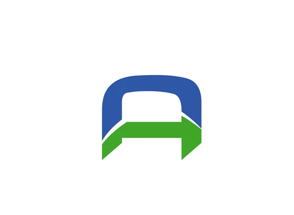 Letra Un icono de logotipo elementos de plantilla de diseño — Archivo Imágenes Vectoriales