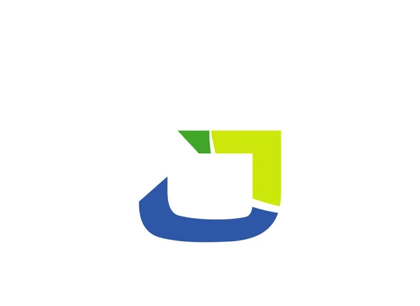 Brief j logo vector Design — Stockvector