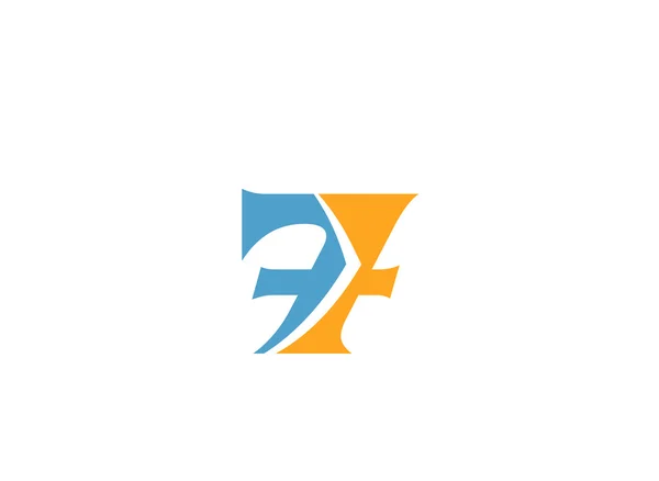 Nummer 7 Logo. Design des Vektorlogos. — Stockvektor