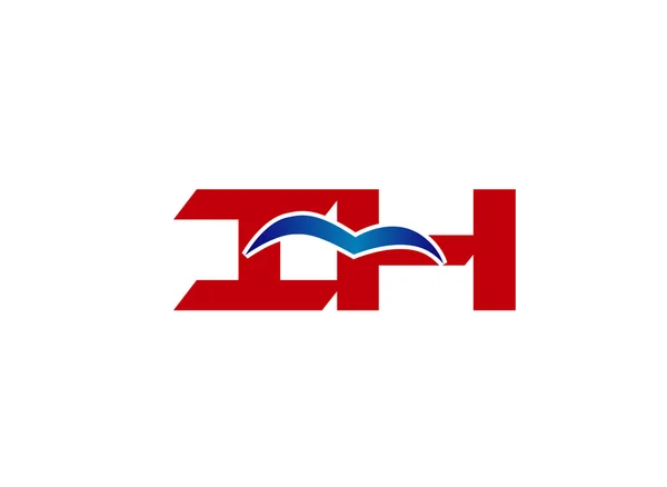Logotipo de la empresa iH. Logotipo de la empresa iH — Archivo Imágenes Vectoriales