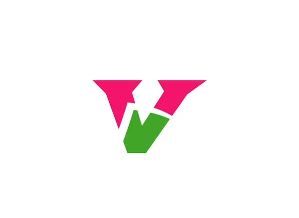 Carta V logotipo ícone design elementos de modelo —  Vetores de Stock