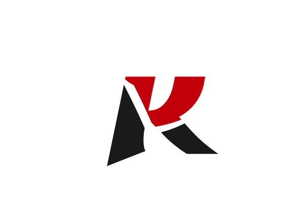 Lettera k logo icona design — Vettoriale Stock