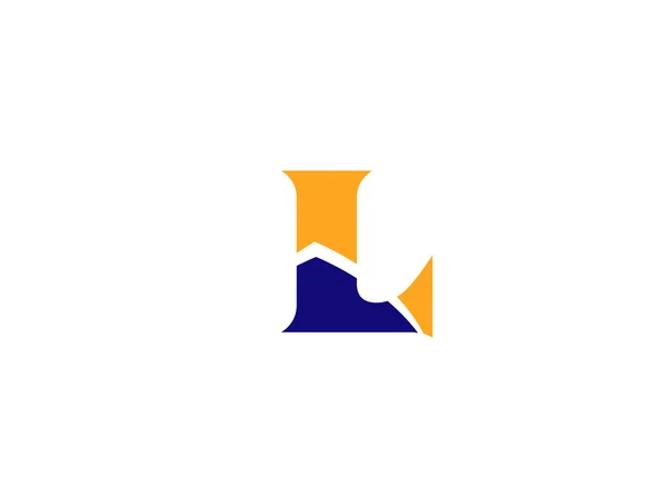 Buchstabe L Logo Symbol Design — Stockvektor