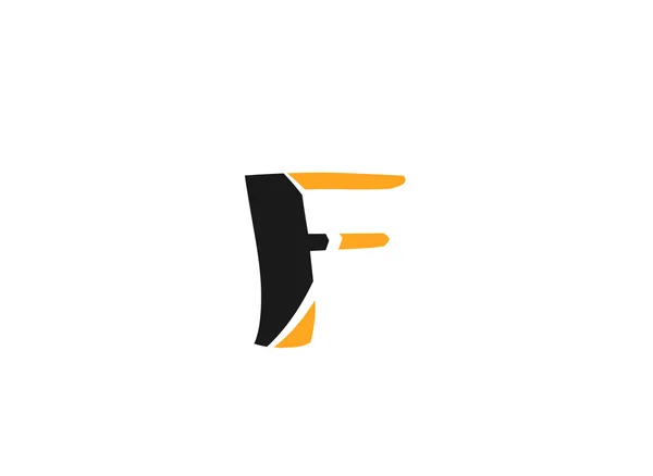 Letra F icono del logotipo elementos de plantilla de diseño — Vector de stock