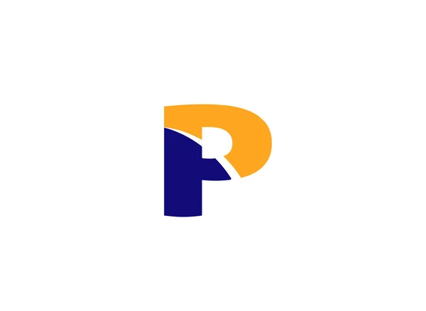 Letra P logotipo ícone design elementos de modelo —  Vetores de Stock