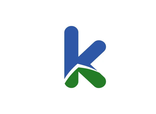 Buchstabe k Logo Symbol — Stockvektor