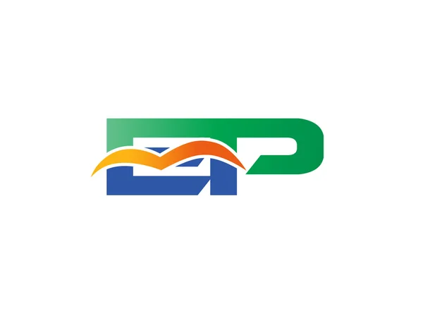 EP-Logo. EP Logo ontwerp — Stockvector