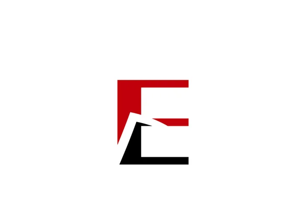 Letra E icono del logotipo elementos de plantilla de diseño — Archivo Imágenes Vectoriales