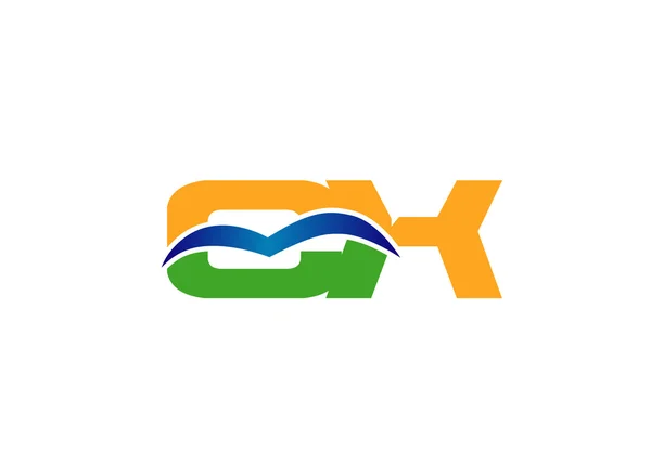 Logotipo inicial del grupo empresarial XC — Vector de stock