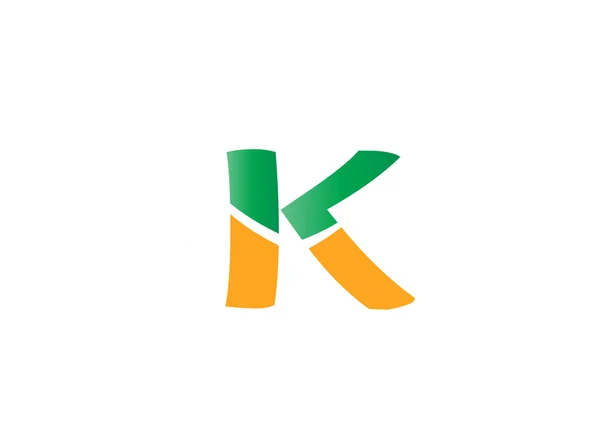 Bokstav k logotyp — Stock vektor