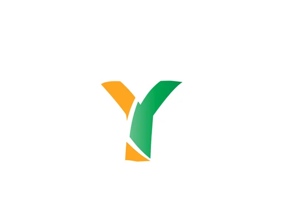 Buchstabe y Logo-Symbol-Design-Vorlagen-Elemente. Vektor-Farbzeichen — Stockvektor