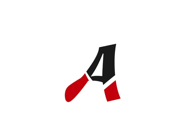 Letter A logo ikona design vzorové prvky — Stockový vektor