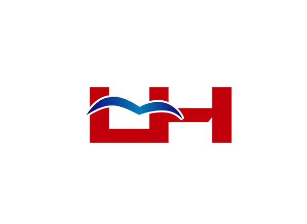 L ve H logo vektör — Stok Vektör
