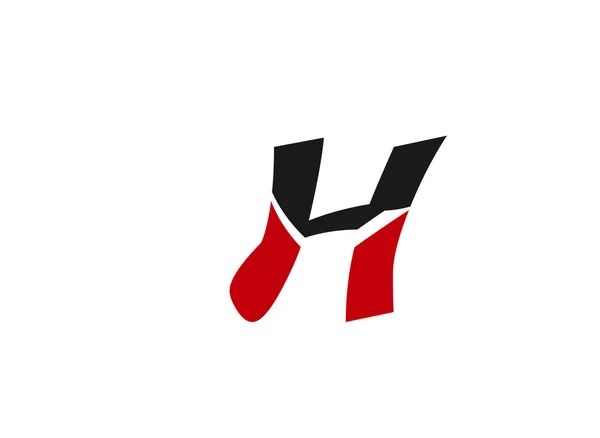 Icono abstracto basado en la letra H — Vector de stock