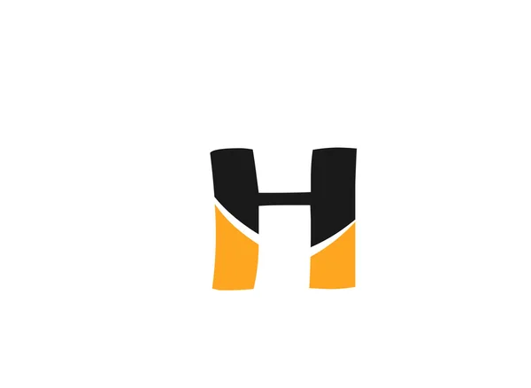 Restract icon based on the letter H — стоковый вектор