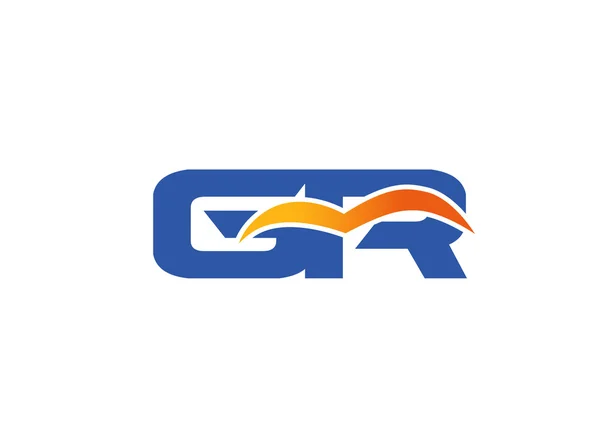 Logotipo da empresa logotipo carta GR logotipo do grupo —  Vetores de Stock
