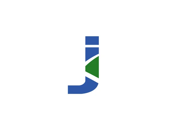 J harfi logosuna dayalı soyut simgeler vektör çizim — Stok Vektör