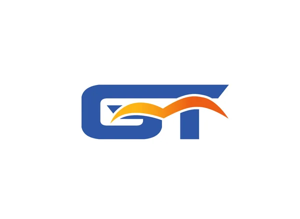 Logo lettre GT. Logo lettre GT — Image vectorielle