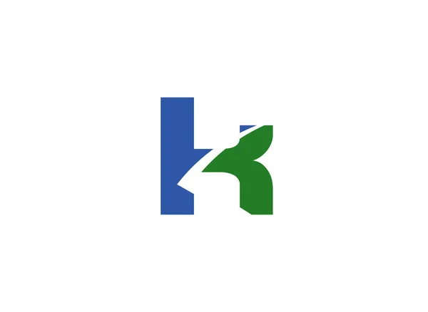 Vektor ilustrasi dari ikon abstrak berdasarkan huruf K logo - Stok Vektor