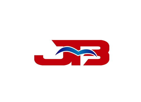Logo de JB. Elemento de carta de marca gráfica vectorial — Archivo Imágenes Vectoriales