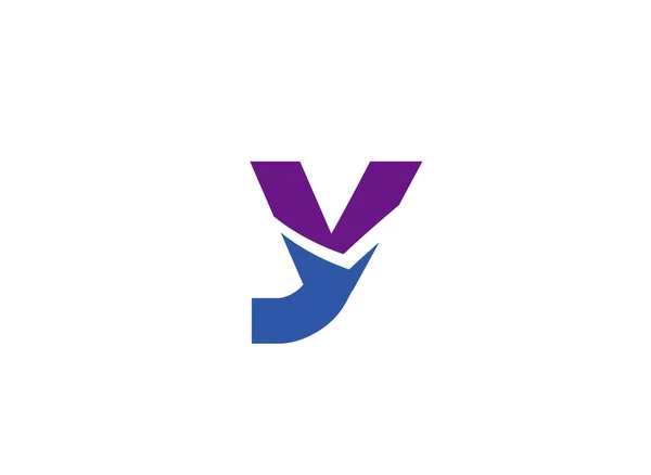 Buchstabe y Logo Symbol Design-Vorlage Elemente — Stockvektor